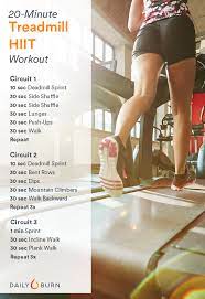 20 minute treadmill hiit workout to