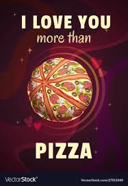 pizza funny cartoon vector image