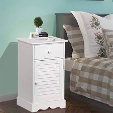 Your choice will depend on your budget, the size of bedside tables serve two functions. Buy Tinkertonk Narrow Wood Bedside Cabinet Table Drawer Cupboard Nightstand White With Adjustable Height Chests Shelf Features Price Reviews Online In India Justdial