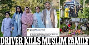 On june 6, 2021, a vehicle rammed into a family of five muslims, killing four of them, in london, ontario. Xt0s14iicipw6m