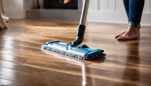 regularly cleaning hardwood floors