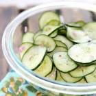2 minute zingy minty cucumber slices