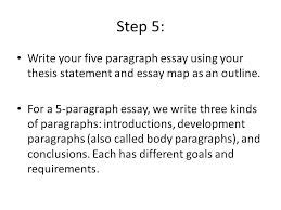 Example Five Paragraph Essay Outline For A 5 Paragraph Essay Sample