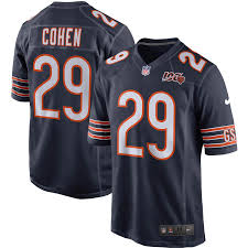 The bears will don three different jerseys in their eight home contests. Chicago Bears Tarik Cohen 100 Yr Team Jersey
