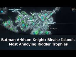 Drive mark out to gordon on the bridge. Batman Arkham Knight Bleake Island S Most Annoying Riddler Trophies Batman Arkham Knight Arkham Knight Batman Arkham
