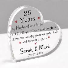 personalised 25th anniversary gift