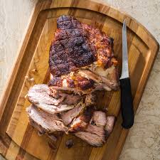 Roll it around so that it is completely covered with all the spice and pat the spices into the meat with your fingers.place in a plastic bag or small roster and. Slow Roasted Pork Shoulder With Peach Sauce America S Test Kitchen