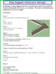 There are typically two stringers, . Step By Step Procedure For Dog Legged Staircase Design With Example