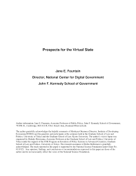 Pdf Prospects For The Virtual State