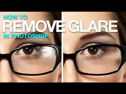 remove glare from gles in photo