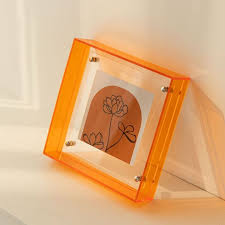 floating picture frame neon acrylic