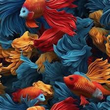 a colorful fish wallpaper that says