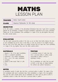 high lesson plan template