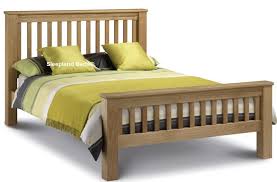 mabrella white oak bed frame