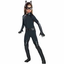 Girls Deluxe Catwoman Halloween Costume Dark Knight