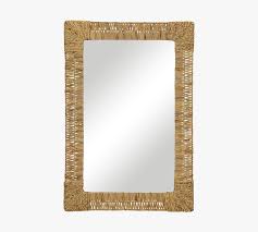 cameron jute rectangular mirror 40 w