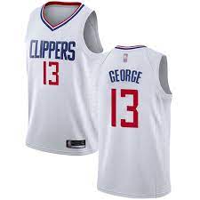 The la clippers earned edition swingman jersey flips colors and tweaks design details to bring some fresh yet familiar energy to the hardwood. Authentic Men S Paul George White Jersey 13 Basketball Los Angeles Clippers Association Edition