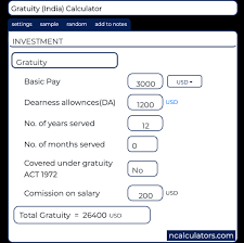 Gratuity India Calculator