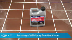 how to remove epoxy grout haze using