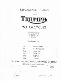 1958 triumph pre unit 14 baxter cycle