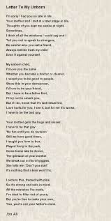 letter to my unborn poem by ibn ali