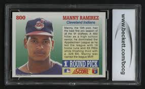 Scott boras • previously more manny ramírez pages at baseball reference. Trading Cards 1992 Score 800 Manny Ramirez Rookie Card Graded Bccg 10 Single Cards