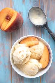 keto peach ice cream super creamy and