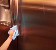 clean a stainless steel refrigerator