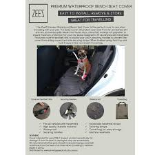 Zeez Waterproof Bench Car Seat Cover