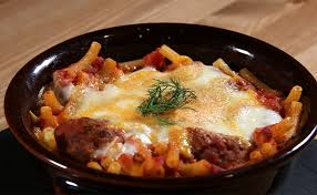 baked pasta with venison sausage