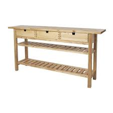 Ikea FÖrhÖja 3 Drawer Island Table In
