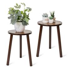 2x Small Side Table Round End Table