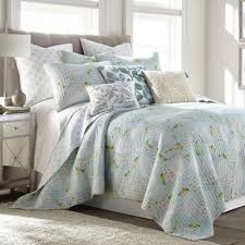 piece reversible twin quilt set in teal