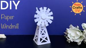 diy paper windmill model