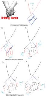 Shaking hands is too difficult! How To Draw Holding Hands With Easy Step By Step Drawing Tutorial How To Draw Step By Step Drawing Tutorials