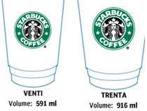 What is the largest Starbucks size?