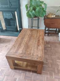 Rustic Solid Wood Coffee Table In