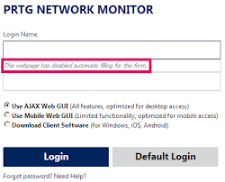 Web image monitor default password / eizo: How Can I Disable Password Auto Complete On The Login Page Paessler Knowledge Base