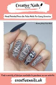 mummy wrap false nails creative nails