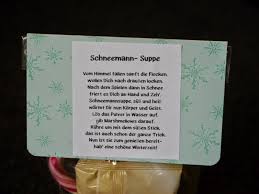 Schneemann suppe text als pdf wie er mit dem stocke schneemannsuppe eine susse ideen zu weihnachten from www.diehexenkueche.de. 10 Give Aways Ideen Geschenke Geschenkideen Schneemannsuppe