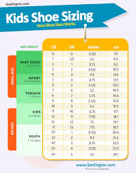 kids shoe size guide measurement