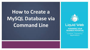 create a mysql database on linux via