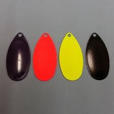 French Spinner Blades 4 Colours Sizes 2 4 Flying C Fishing Lures 10 Or 25 Ebay