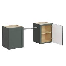 Mill S Pride Richmond Aspen Green 23 In H X 58 In W X 12 In D Plywood Laundry Room Wall Cabinet And Pole Ext 76 In W 2 Shelves