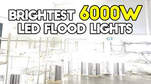 brightest 6000w led flood lights