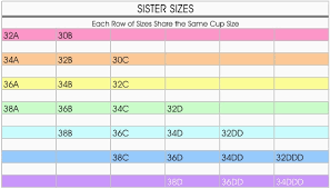 Bra Size Calculator Intended For Sister Bra Size Chart