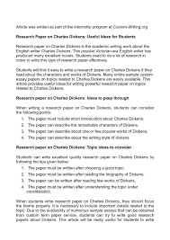calam eacute o research paper on charles dickens useful ideas for students research paper on charles dickens useful ideas for students