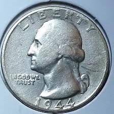 1944 Washington Silver Quarter Coin Value Prices Photos Info