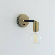 Wall Light With Switch Plug In Sconce