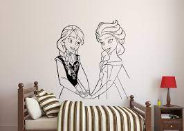 Frozen Wall Decal Princess Elsa Et Anna